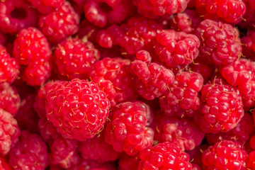 Ripe sweet raspberry texture