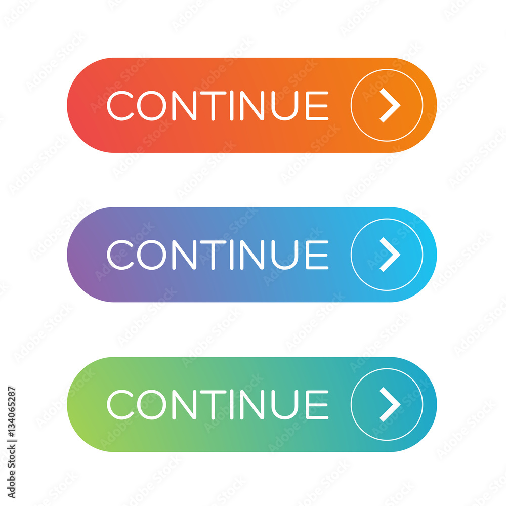 Poster continue button set