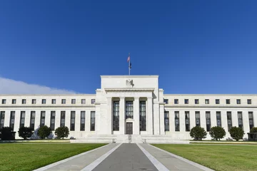 Papier Peint Lavable Lieux américains Bâtiment de la Réserve fédérale à Washington DC, États-Unis