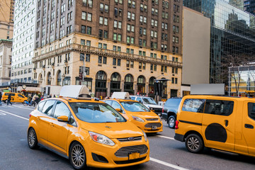 Fototapeta na wymiar Transportation, cabs, new york, wallpaper, background, Manhattan, USA, 