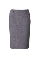 Gray skirt isolated on white background
