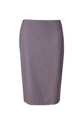 Beige skirt isolated on white background