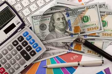 Business Objects in the office on the table