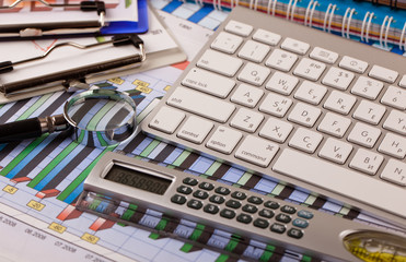 Business Objects in the office on the table