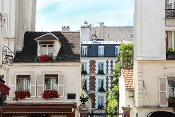 Montmartre buildings in Paris