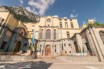Fototapeta na wymiar The hydroelectric power station of Riva del Garda, Trento, Italy