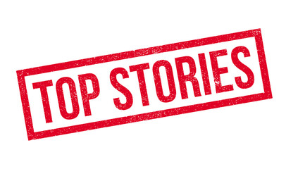 Top Stories rubber stamp. Grunge design with dust scratches. Effects can be easily removed for a clean, crisp look. Color is easily changed.