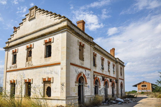 Abandoned railway stations, Fitero, Navarra, Spain