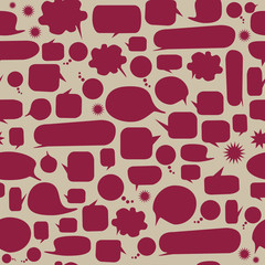 Speech bubbles seamless pattern