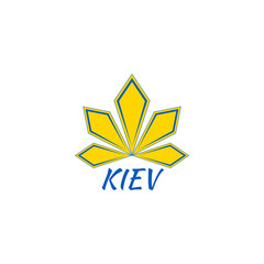 Kiev Ukraine logo design template elements