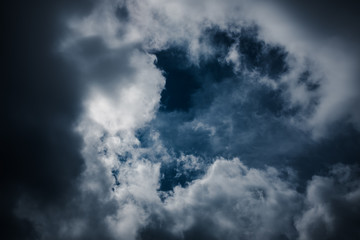 Nighttime sky with cloudy, would make a great background.