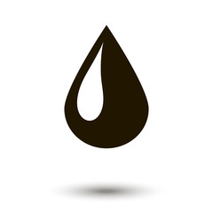 Water drop sign icon vector