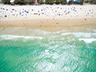 An aerial view of Noosa National Park on Queensland's Sunshine Coast in Australia