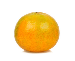 Orange fruit isolated on the white background