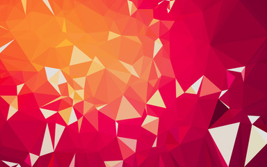 Naklejka premium Abstract low poly background, geometry triangle