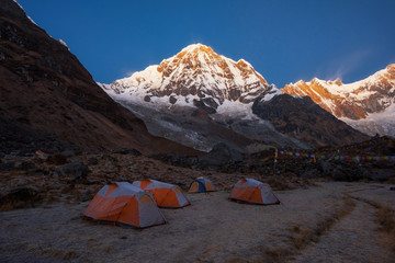 Annapurna I (8,091m) from Annapurna base camp ,Nepal.