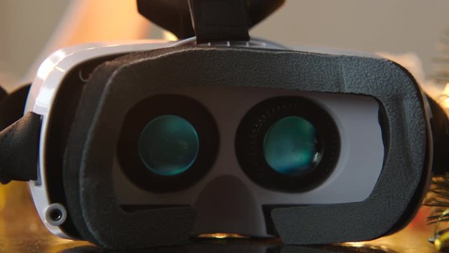 Close up of VR glasses