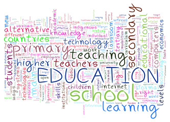 Words tag of eduction