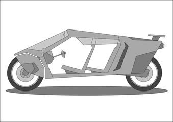 Motorcycle of the Future,vector