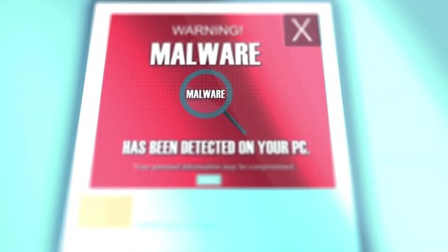 Computer Malware Pop Up Dialogue Box