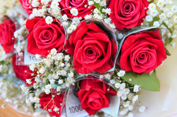 red rose bouquet
