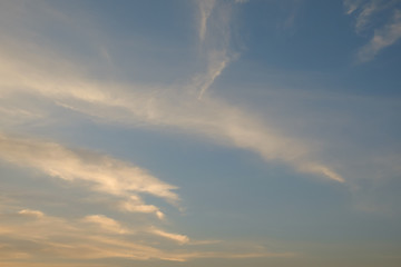 Fototapeta na wymiar colorful twilight sky soft cloud for background backdrop use