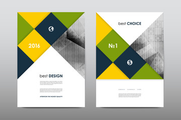 Brochure layout template flyer design vector, Magazine booklet cover abstract background