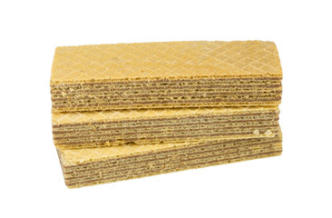 wafer cream on white