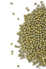 Mung beans isolated on white background