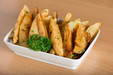 Spice wedge potato.
