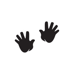 Obraz premium baby hands icon illustration