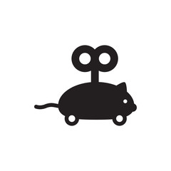mouse toy icon illustration