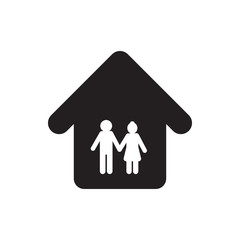 family home icon illustration