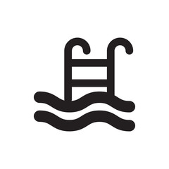 swimming pool icon illustration