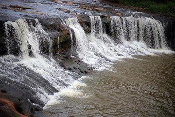 Tat Ton Waterfall in Ubon Ratchathani at Thailand