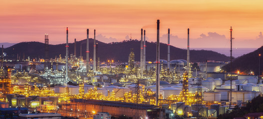 Laem Chabang oil refinery factory area