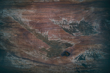 Texture background old dark brown wood.