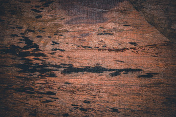 Fototapeta na wymiar Texture background old dark brown wood.