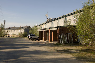 Old poor and misery ruined houses