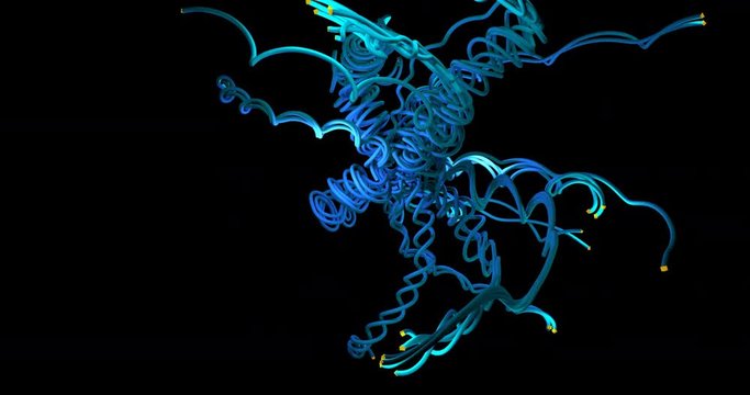 Blue Twisty Chaos Animation
