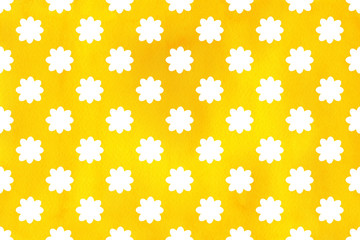 Watercolor flowers pattern.