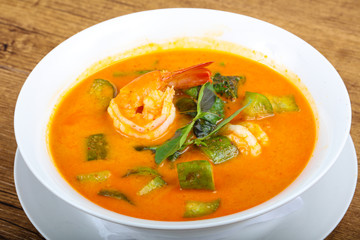 Curry with prawn