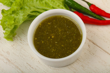 Thai spicy sauce seafood