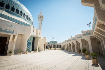 Arabic mosque in Amman Jordan