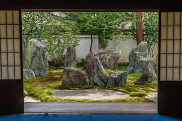 japanese landscape - shigemori mirei garden museum - kyoto