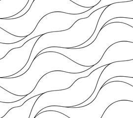 Vector floral background of drawn lines