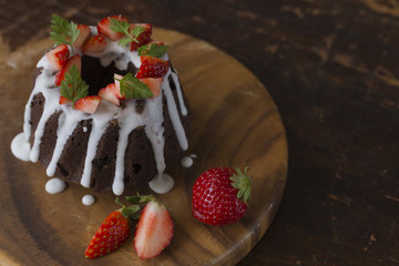 ショコラとシナモンのクグロフケーキ