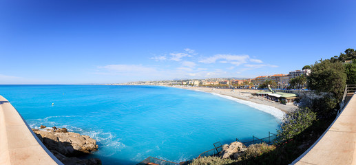 Fototapeta premium Panoramic Shot Of Nice Beach