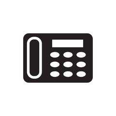 desk phone icon illustration