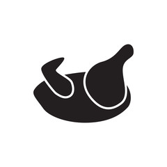 chicken icon illustration